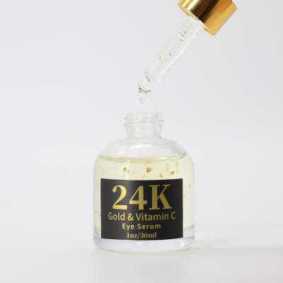 China Whitening New Arrival Private Label Eye Serum 24K Gold Collagen Eye Serum For Anti Aging Eye Care for sale