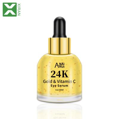 China Beauty Anti Aging Skin Care Nourishing Repairing Fine Line Reducing For Eye Care 24K Gold Eye Serum for sale