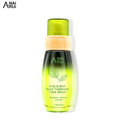 China OEM Anti Aging Organic AHA and BHA Acne Treatment Face Serum Remove Pimples and Acne Facial Serum for sale