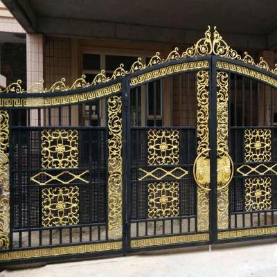 China Swing Door Iron Door Design Slide Door Grill Design Wrought Iron for sale