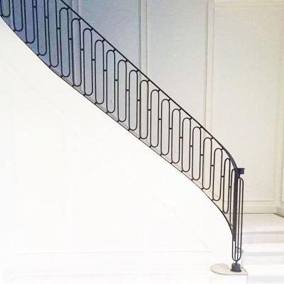 China Contemporary Indoor Stair Railing Rion Steel Tubular Metal Stair Railing For Stairs for sale