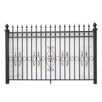 China Factory price easily assembled hot dip galvanized steel fence for garden for sale