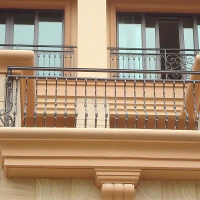 China Easily Compiled Modern Iron Railing Designs Modern Iron Railing Designs Wall Straight Staircase for sale