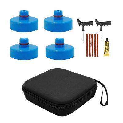 China Morden Luxury Rubber jack lift upgrade 4PCS with tire quick fix tool tesla jack pads for sale