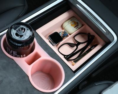 China Business/Luxury Tesla Model 3 Model Y Water Cup Holder Insert Center Console Car Cup Holder for sale