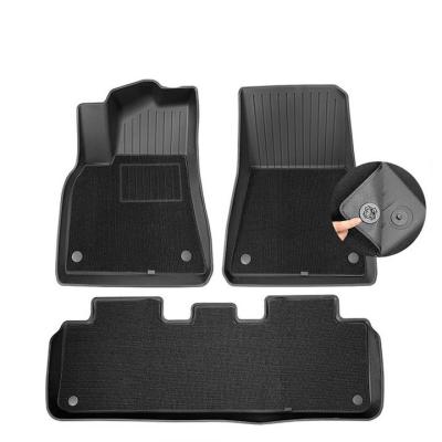 China Business/Luxury TPE 3D Car Foot Mats for 2023 Tesla Model 3/Y Customized Car Floor Mat for front and rear Trunk Mats for sale