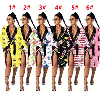 China Se Panda Cartoon Robes For Women Sleepwear Bedroom Sleepwear Animal Pajamas Sleepwear With Long Pattern QUICK DRY Wholesale Cartoon for sale