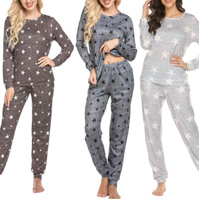 China Comfortable Cotton QUICK DRY Private Label Round Neck Sleepwear OEM A0104 Pajama Set for sale