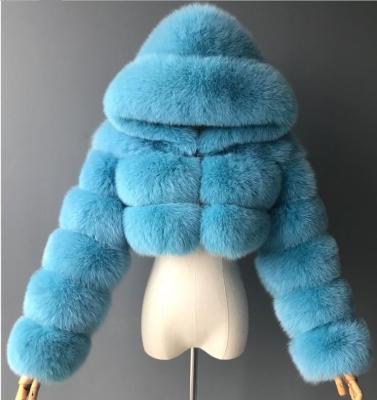 China 2011 Fashion Reversible Fuzzy Jacket Plus Size Faux Fur Warm Women's Long Sleeve Winter Hoodie Coats for sale