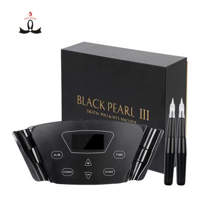 China Permanent Makeup Supplies Microblading Permanent Makeup Tattoo Machine Black Pearl 3.0 Eyebrow Tatoo PMU Machine Kit for sale