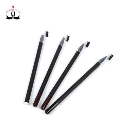 China Wholesale Waterproof Permanent Eyebrow Permanent Tattoo Microblading Pencil Brow Manual Makeup Pen With Brush for sale