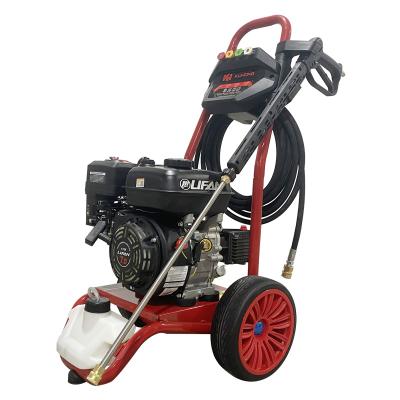 China 200bar 3000psi 12.6lpm 3GPM 7hp plunger pump 200bar 3000psi 12.6lpm 7hp critical clean/gasoline high pressure seal with EPA 170F gasoline power lifan engine for sale