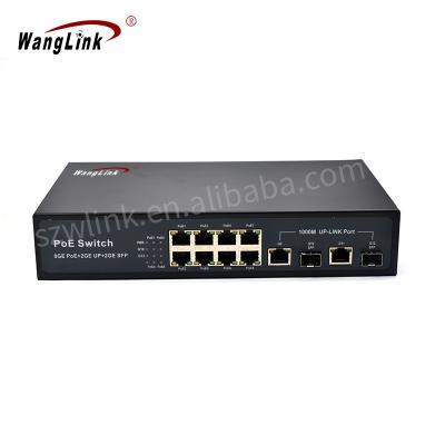 China Full Gigabit POE Switch Tplink Wanglink Full Gigabit 8 Port Smart POE Switch Power Over Ethernet POE Switch For IP Camera for sale