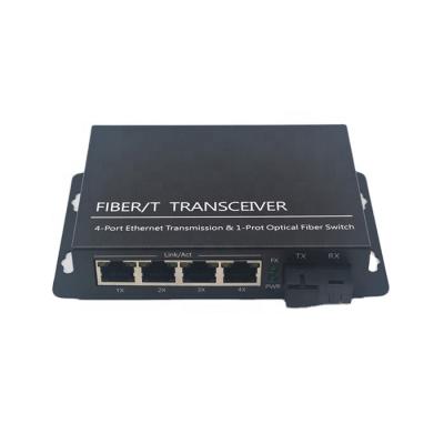 China Support PoE IP Cameras Security Camera CCTV Camera CCTV IP Camera 1310NM Fiber 1310NM SC Side A+4 Port Gigabit Poe Ethernet Network Switch 48V for sale