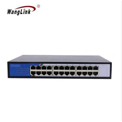 China Gigabit Network 10/100/1000Mbps 24 Port Ethernet Unmanaged Desktop Switch WOR-SYF-24P for sale