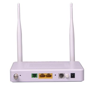 China 2 LAN Good Price XPON CATV ONU 1GE+1FE+1POT+WIFI Ontario for sale