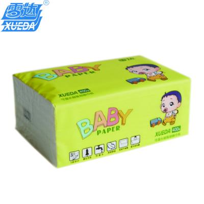 China Soft Virgin Tissue 3ply 400sheets 14*18cm Tissue Box Baby Package Tenacity OME Virgin Facial Paper Wet Paper With Individual Packaging Home Used for sale