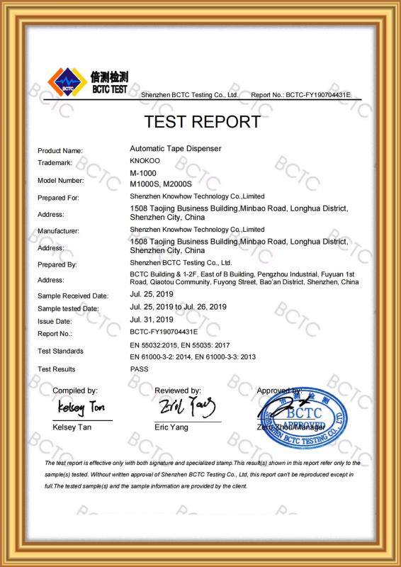 Tape cutting machine BCTC - Shenzhen Knowhow Technology Co.,limited