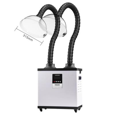 China FED200 White Welding Smoke Extractor Machine with Dual Suction System for sale