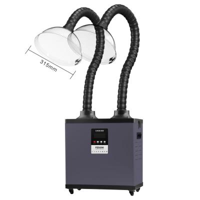 China Double Channel DTF Fume Extractor 220W FED200 Black 3D Printing Fume Extractor for sale