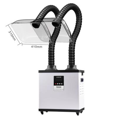 China Dual Suction Portable Smoke Extractor Machine , Double Fume Extractor For Nail Salon for sale