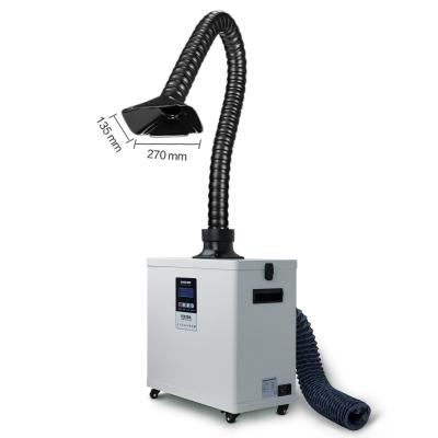 Chine FES200L, machine à évacuer la fumée mobile, purificateur de fumée industriel avec couvercle en silicone carré à vendre