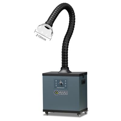 China 200W Welding Fume Extractor FES200K Mobile Welding Smoke Purifier With Flexible Hose for sale