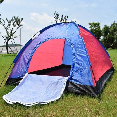 China Diagonal tying type best 2 or 3 person outdoor camping tent waterproof windproof foldable outdoor dome tents for sale