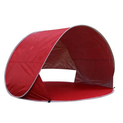 China Quick Opening Outdoor Tent Breathable Beach Tent Red Waterproof Mesh Extended Type for sale