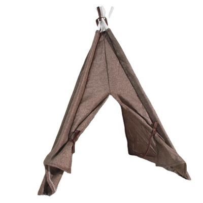 China Breathable Hot Selling Linen Cat Litter Triangle Cotton Cat Supplies Universal Four Seasons Pet Bed Pet Garbage for sale