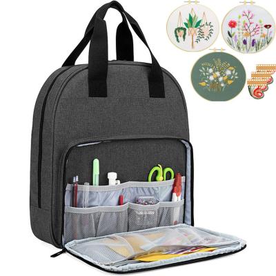 China Square Case Tote Bag Portable Craft Carry Embroidery Supplies Storage for Cross Stitch Kits Embroidery Kits and Tools 003 for sale