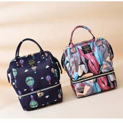 China Island Diaper Bag Baby Diaper Bag Maternity Bags Travel Mother Backpack 2 Layers for sale