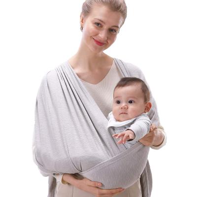 China Cotton Easy To Use Expandable Baby Sling Carrier Baby Sling Cling Baby Ring Sling for Newborn and Kids up to 15kg for sale