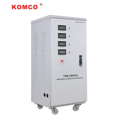 China 20 Kva Servo Estabilizador 3 Fases Estabilizador Automático de Voltagem AC380V 415V à venda