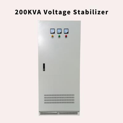 China SVC Stabilizer 3Phase Coil Customized Input Voltage for 220V and 380V Outputs 200KVA for sale