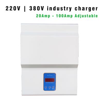 China Customizable Industrial Battery 48V 80V 96V 110V Recharger For Electric Forklifts for sale