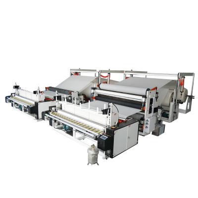 China To produce automatic toilet paper roll new tissue paper slitting rewinding machine paper tissue making machine toilet paper tissue paper machine for sale