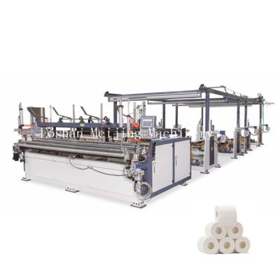 China Toilet Paper/Kitchen Towel/Maxi Roll/Full Automatic Kitchen Towel Pubic Roll Production Making Machine Laminated Toilet Paper Rolls Rewinding Machine For Sale for sale