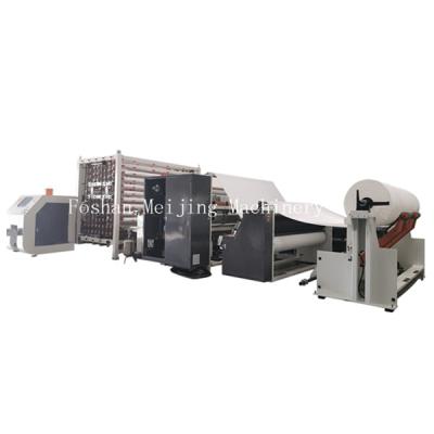 China Toilet paper/kitchen towel/maxi roll/pubic roll production lower price tissue roll rewinding and perforating kitchen towel machine toilet paper making machine for sale