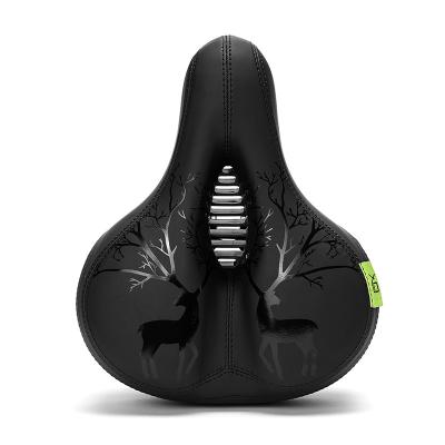 China 2021 New Bicycle Saddle Bicycle Saddle Single Soft Comfortable Seat Bag Big Bike Saddle Seat for sale