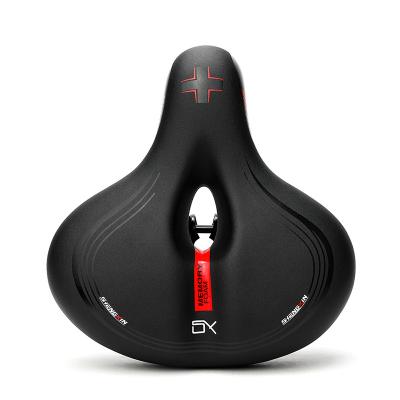 China 2021 Good Quality 2021 Bike Seat Single Oversize Saddle Bike Seat Big Soft Comfortable Soft Cushion for sale