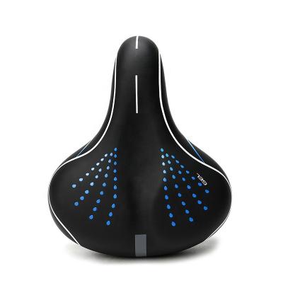 China NEW DESIGN 2021 ORIGINAL Bicycle Saddle Soft PU Leather Cycling Seat Portable Breathable Comfortable Shockproof Cycling Cushion for sale