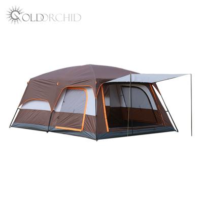 China Extended Type Outdoor Tent Rainproof Villa Two Room One Room Hall Tent Sun Proof Camping Tent Double for sale