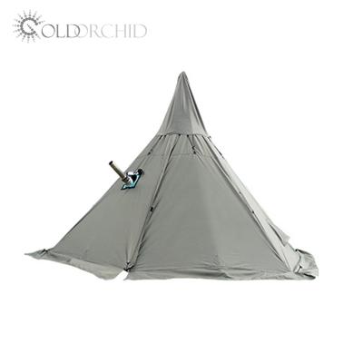 China Extended Type Outdoor Teepee Tent Pyramid Camping Canvas Adult Indian Indian Teepee Tent For 4 Person Indian Teepee Tent for sale