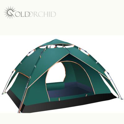 China 210D Oxford Camouflage/Field 3-4 Game Waterproof Cloth Automatic Open Camping Tents for sale