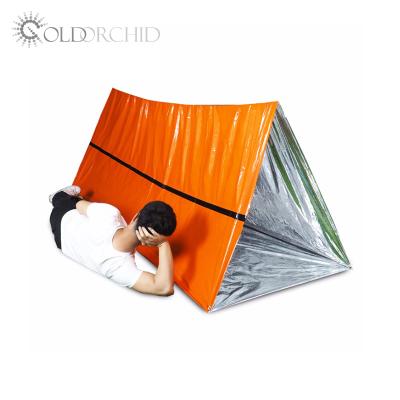 China Camouflage/Field Game Survival Rescue Tent Shelter Waterproof Single Camping Emergency Tent for sale