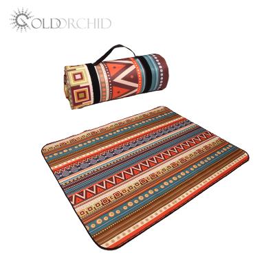 China Waterproof Oxford and Cotton Portable Waterproof Picnic 150*150cm Foldable Mats for sale