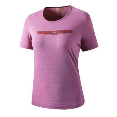 China Spring/Summer QUICK DRY short sleeve gym outdoor sports Lulepu fashionable new short sleevetT-shirt women's fashion brand for sale