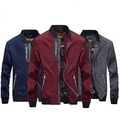 China Customized High Quality Breathable Simple Casual Men's Casual Jacket With Threaded Collar for sale