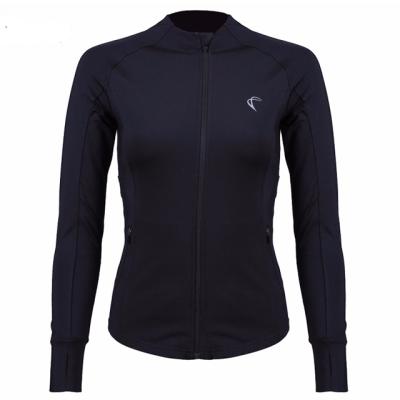 China Sports Breathable Yoga Women Long Sleeve Quick Dry Sweatshirt For Running Fitness Zipper Jacket for sale